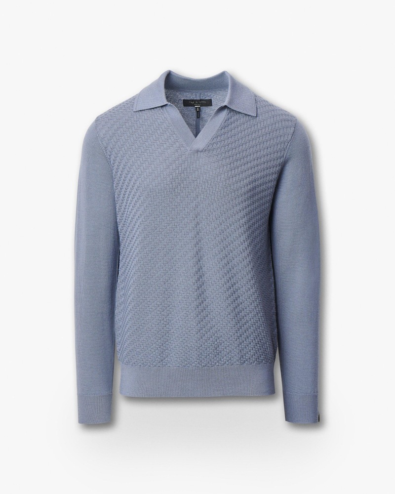 Charles Johnny Collar Wool Polo 1