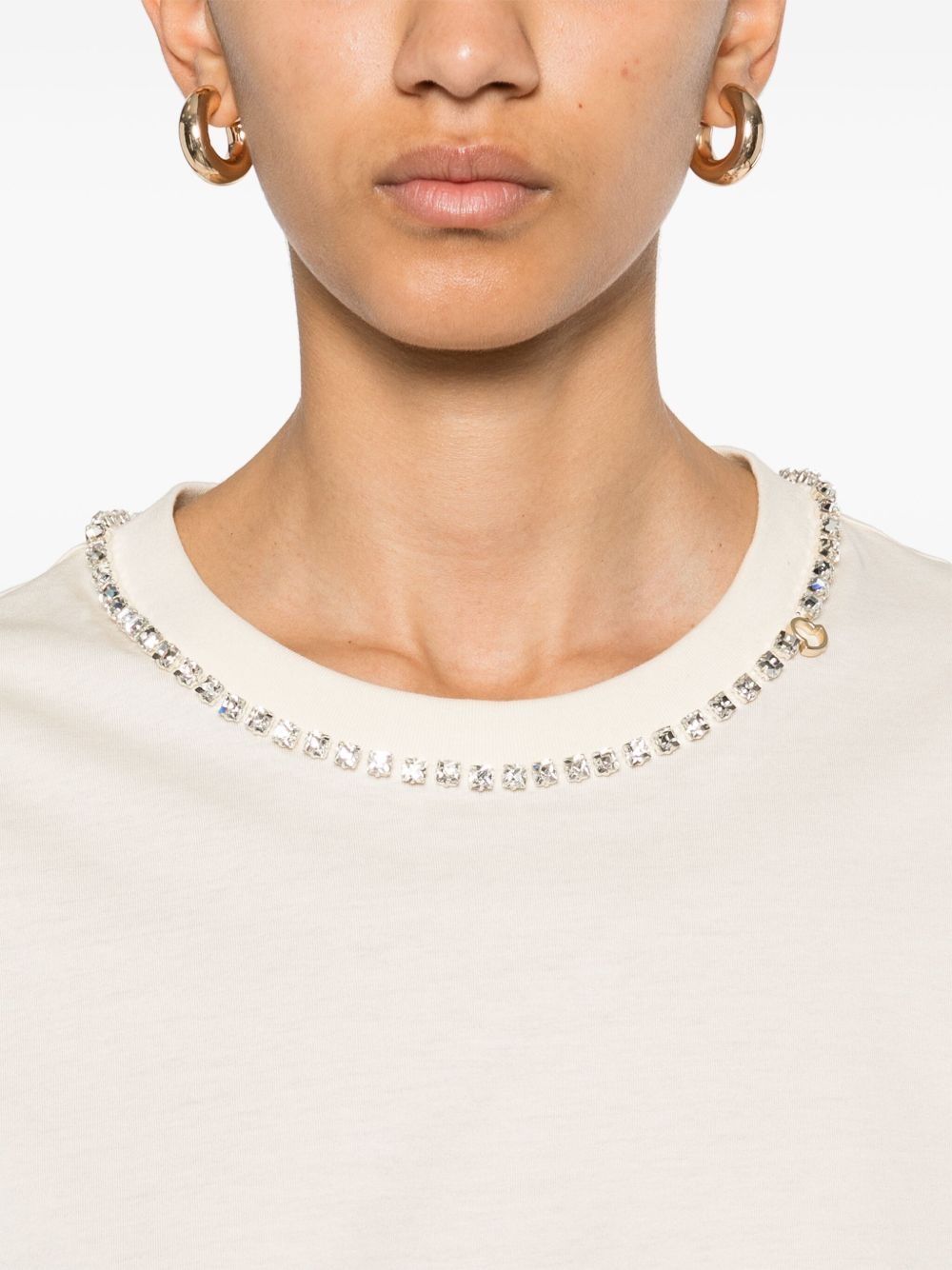 crystal-embellished T-shirt - 5