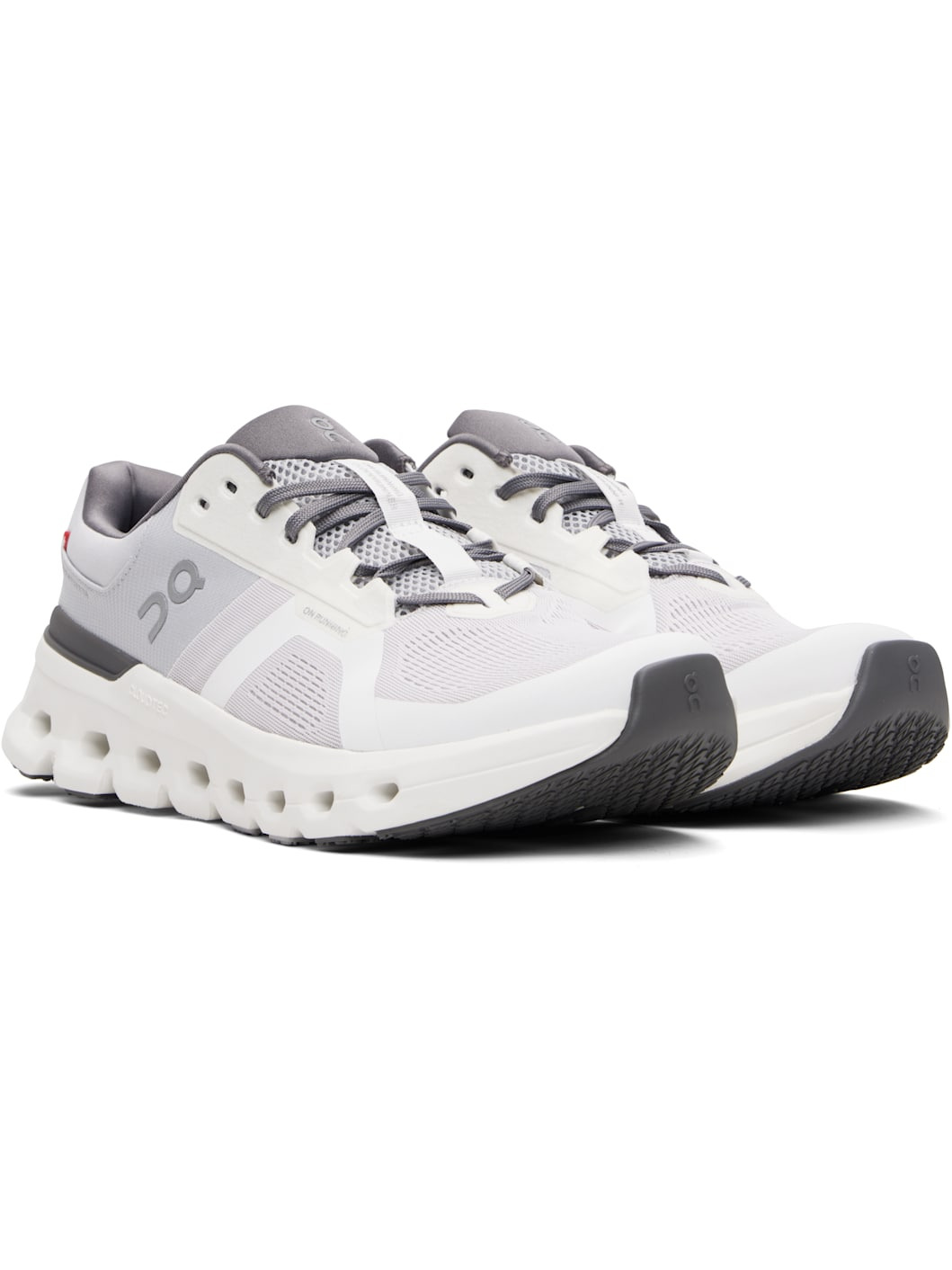 Gray & White Cloudrunner 2 Sneakers - 4