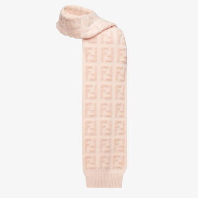 FENDI Pink knit scarf outlook