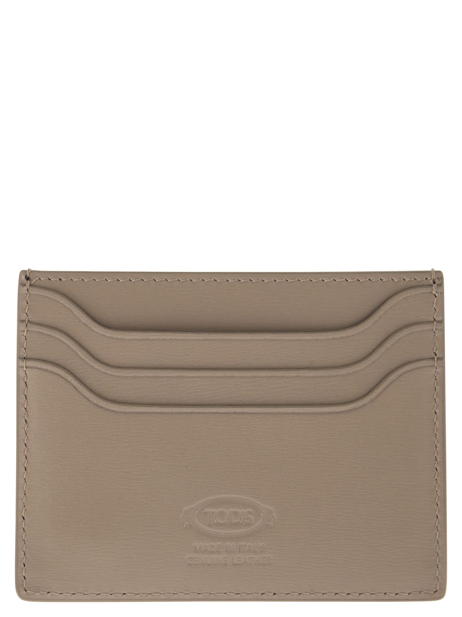 Tod's Men Leather Card Holder With Logo - 2