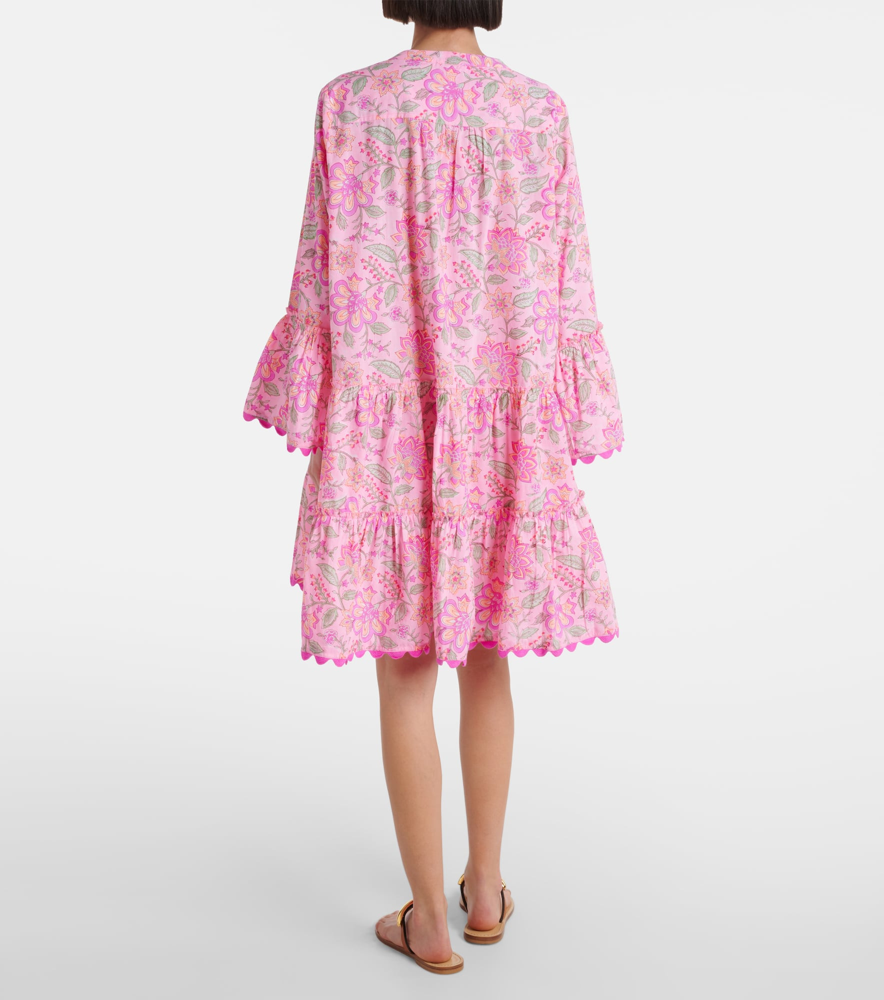 Printed cotton minidress - 3