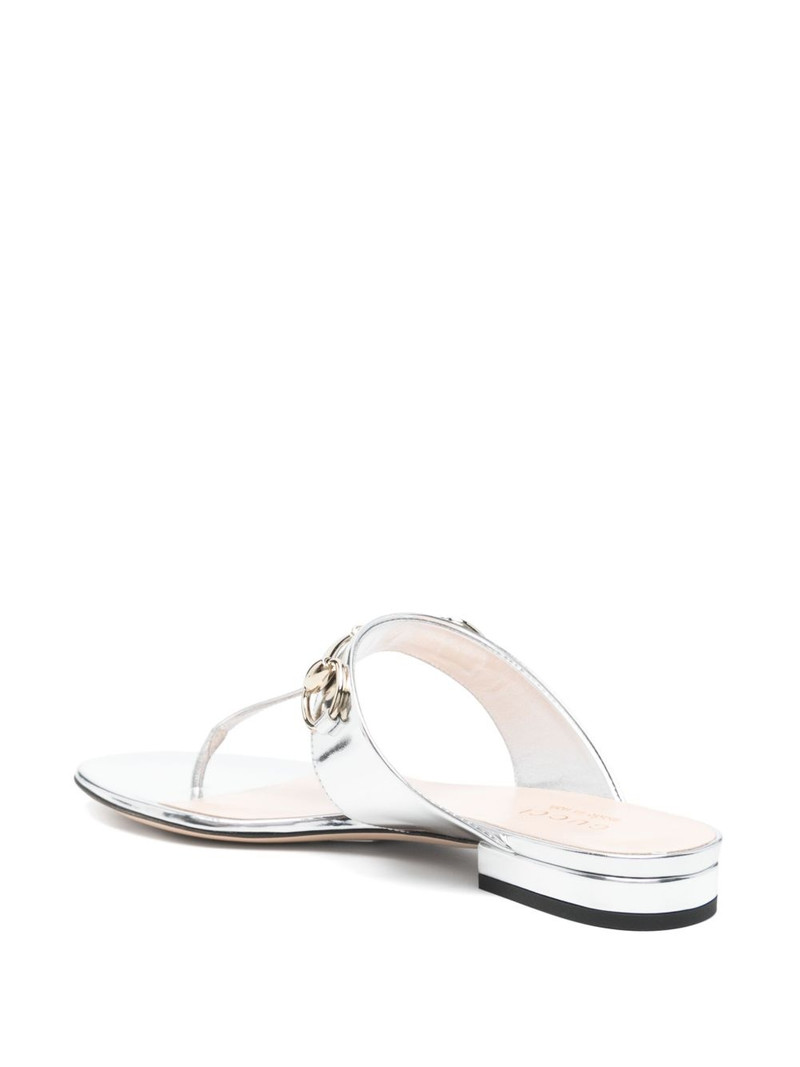 Horsebit flap sandals 3