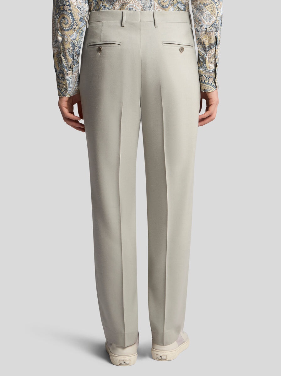 WOOL TROUSERS WITH PLEATS - 5