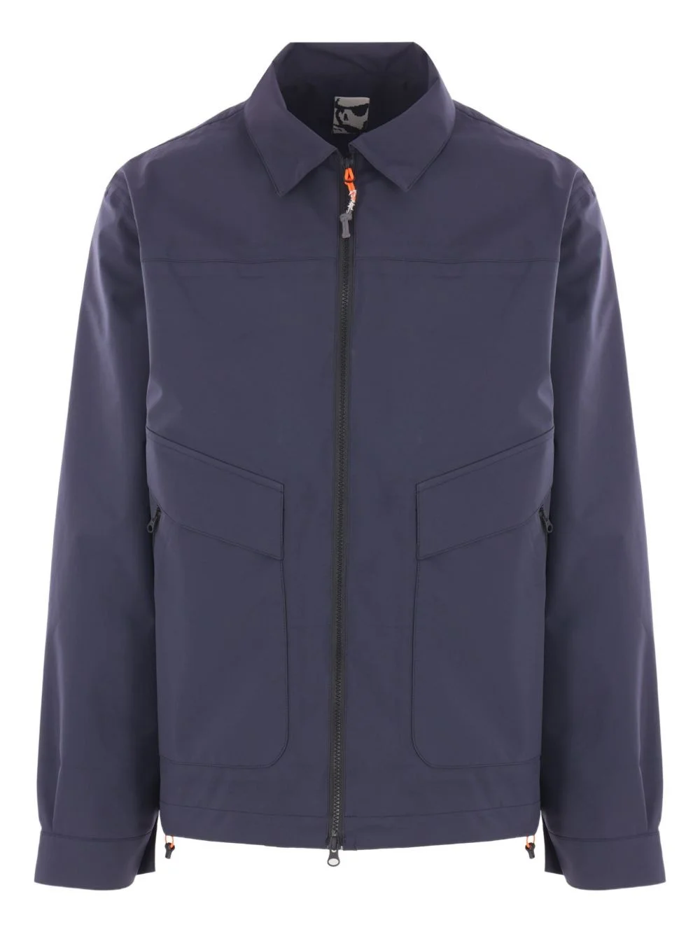 spread-collar double-slider zip jacket - 1