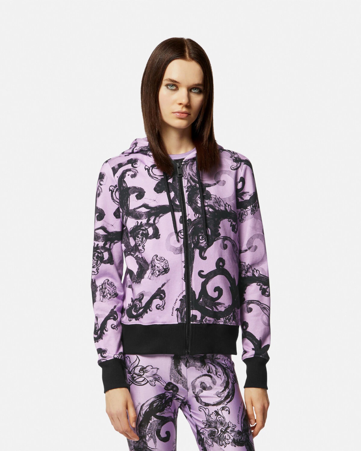 Watercolour Couture Zip Hoodie - 4
