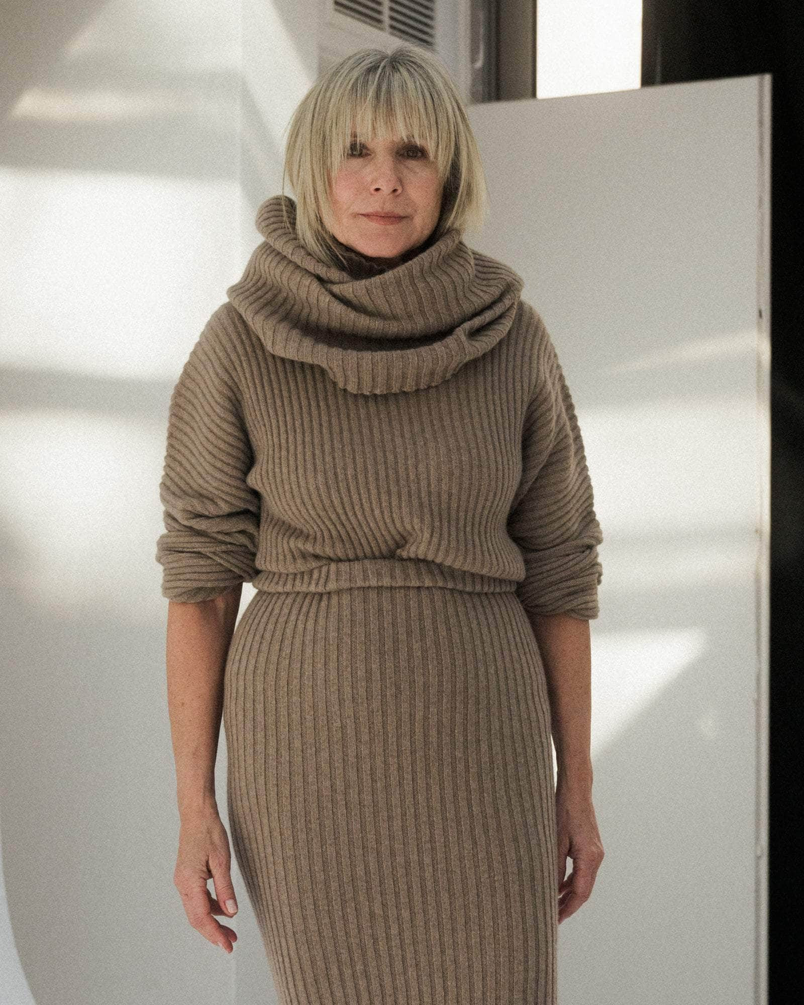 Kai Scarf Roll - Recycled Cashmere Rib - 3