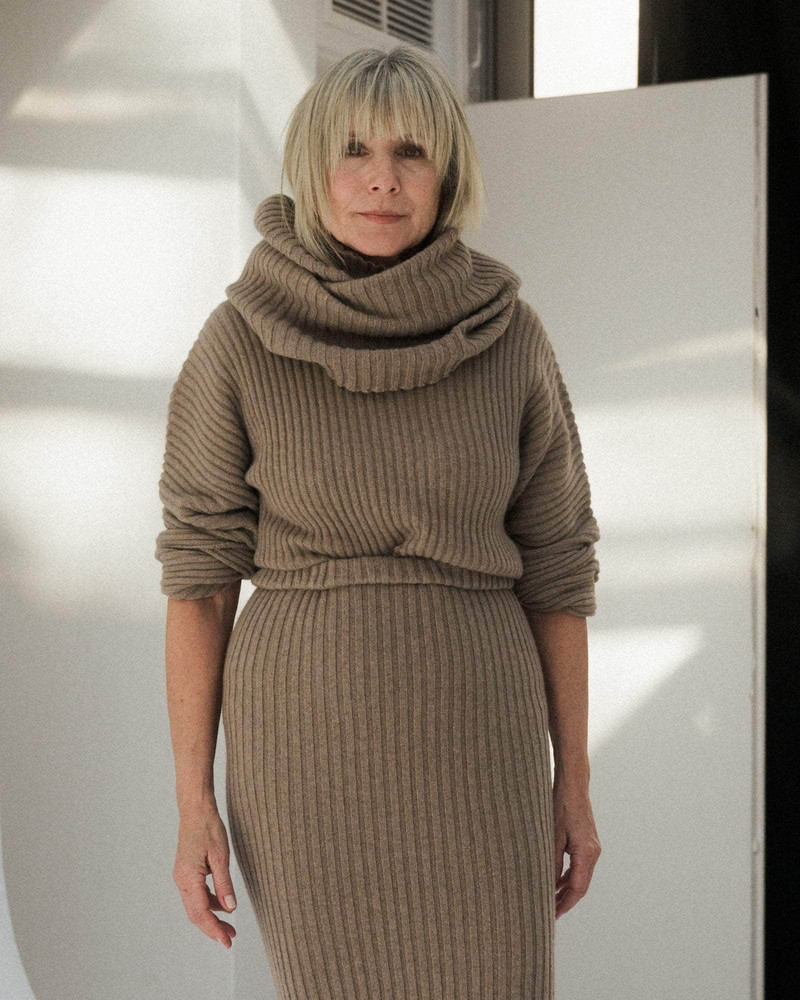 Kai Scarf Roll - Recycled Cashmere Rib 3