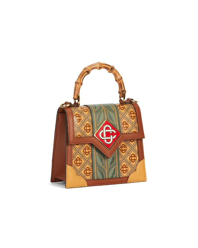 CASABLANCA Brown Laurel Mini Jeanne Bag | Casablanca Paris outlook