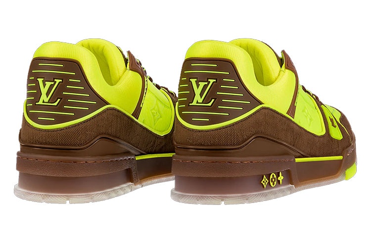 LOUIS VUITTON Trainers 'Neon Yellow with Brown' 1A8Z6I - 4