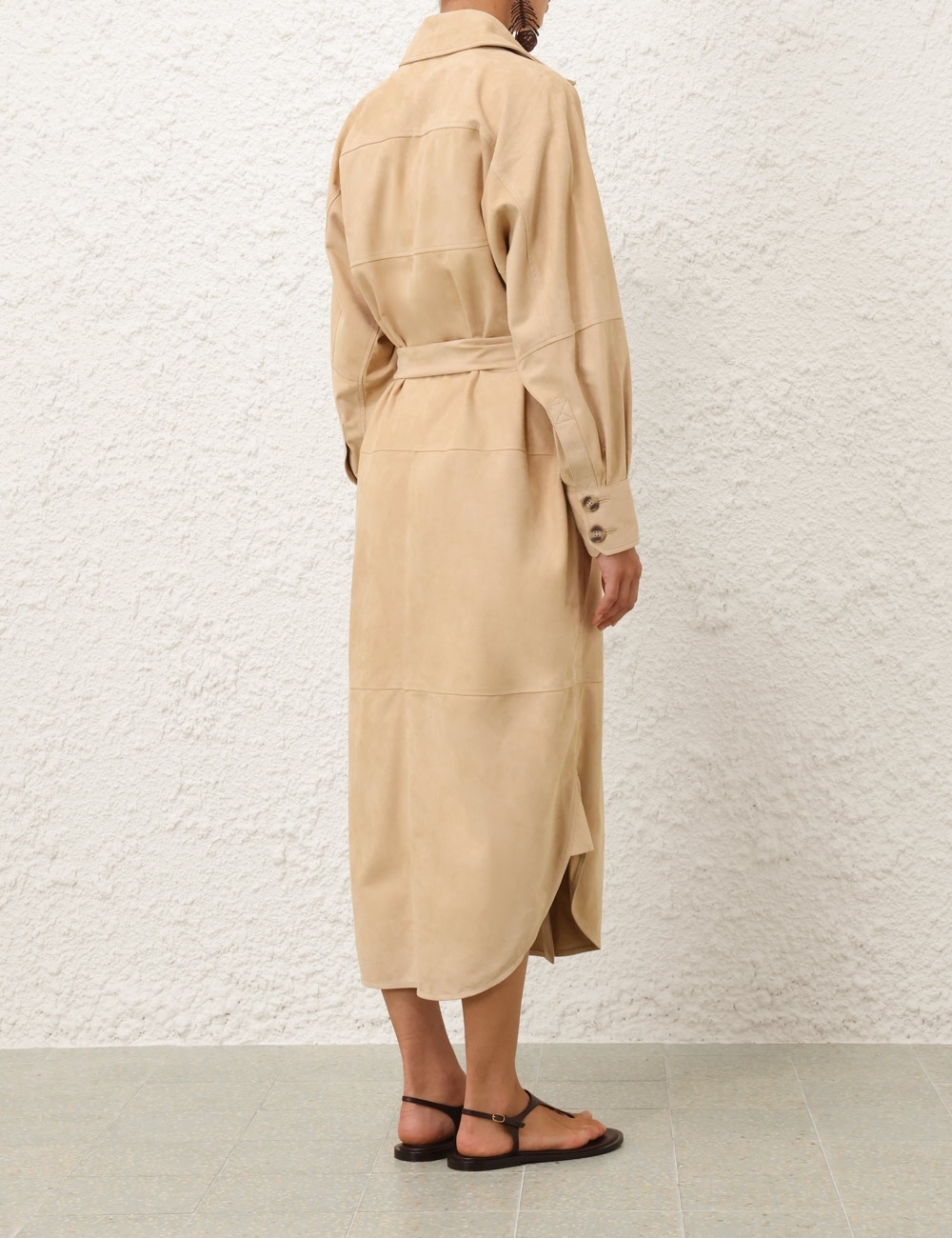 ILLUMINATE SUEDE TRENCH - 4