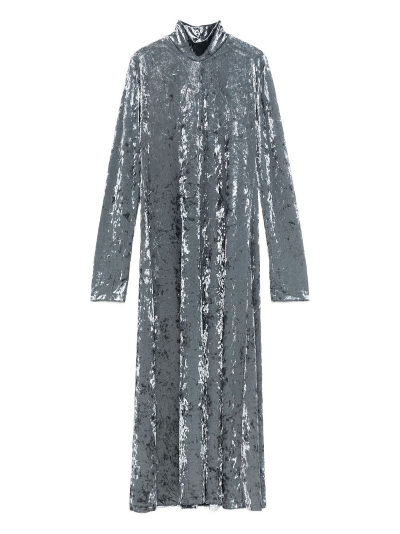 velvet high-neck dress 1