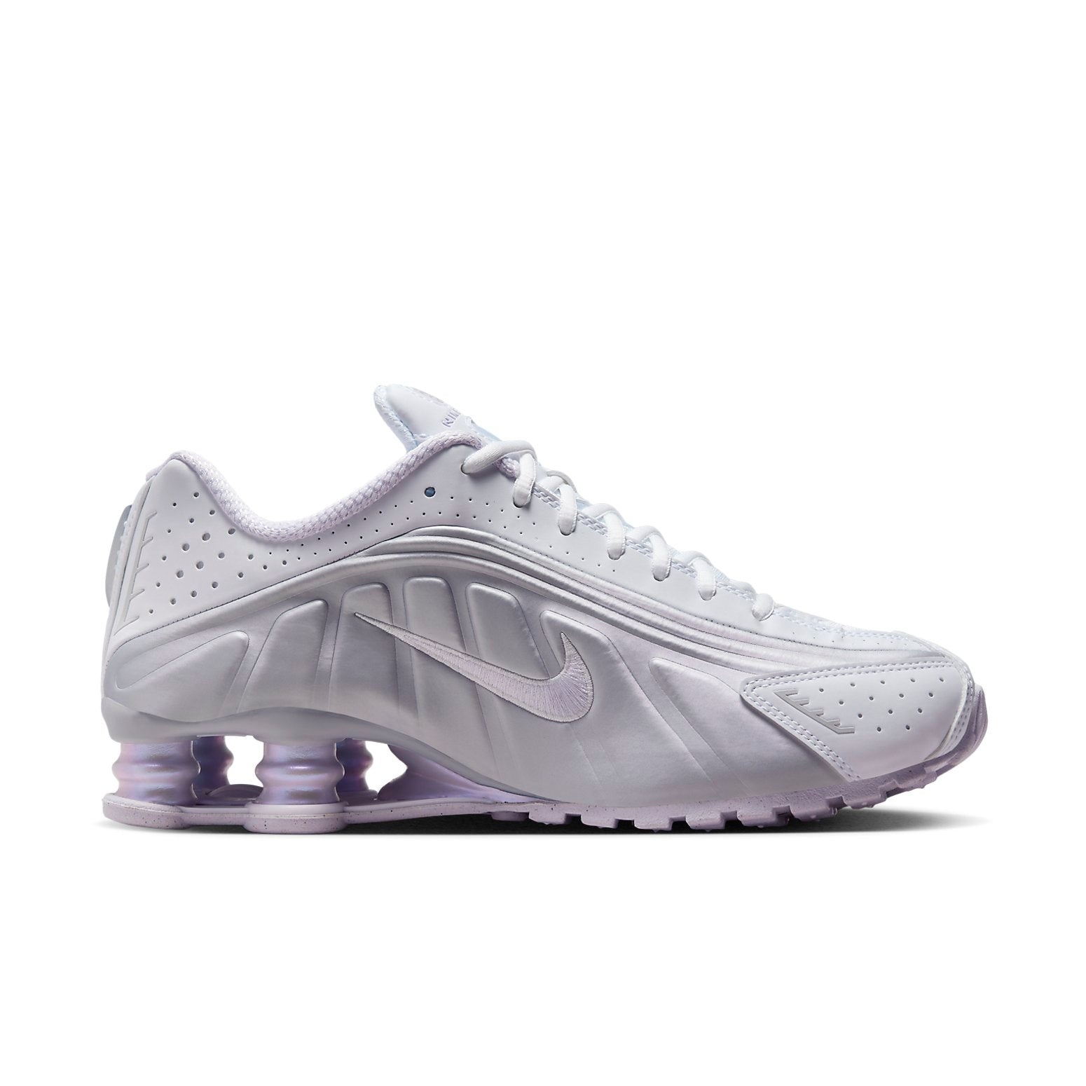 (WMNS) Nike Shox R4 'White Metallic Platinum' HF5076-100 - 2