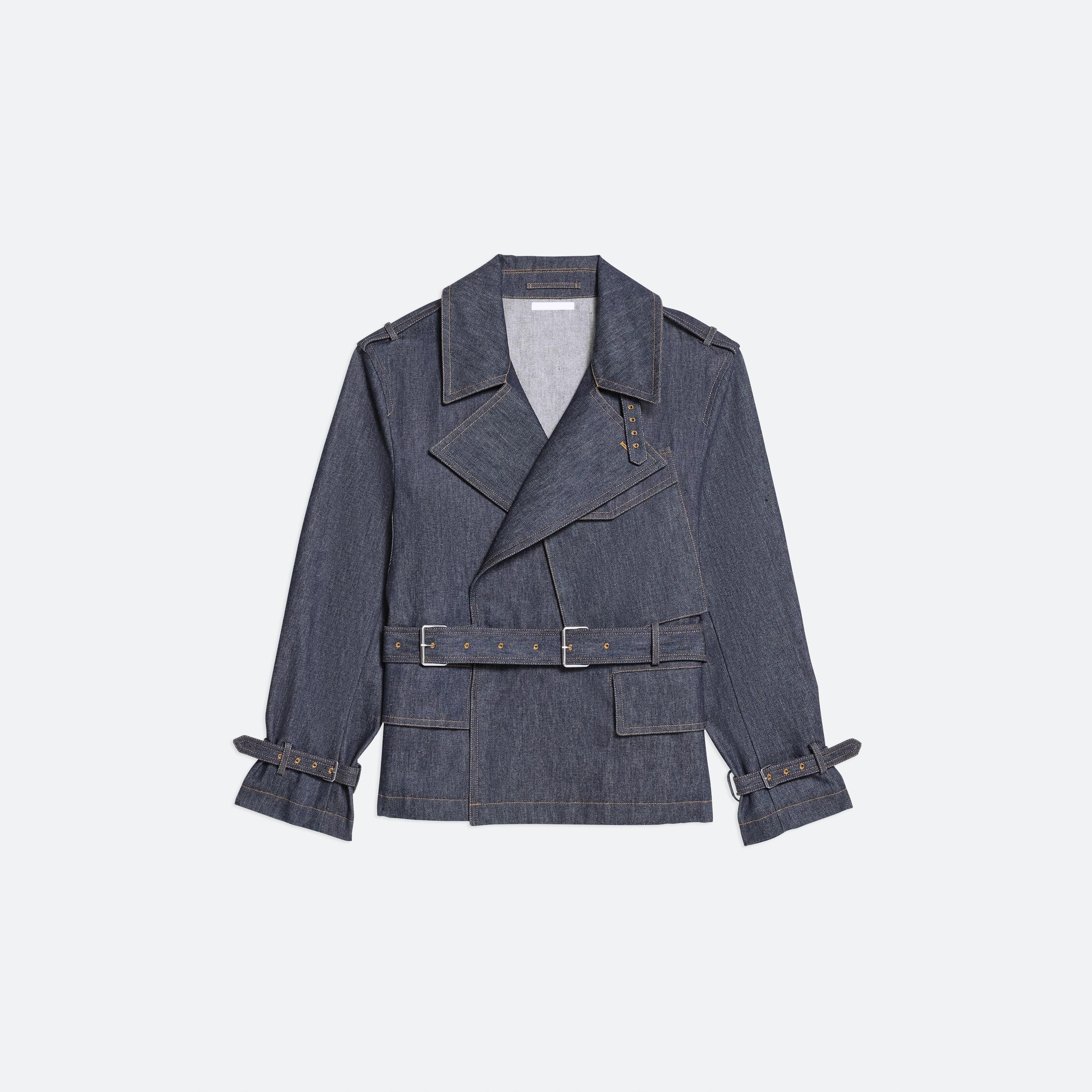 RIDER DENIM TRENCH JACKET - 1