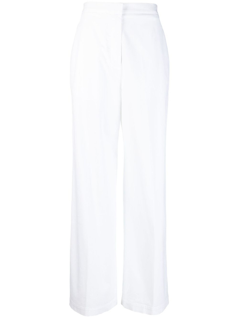 high-waisted flared trousers 1