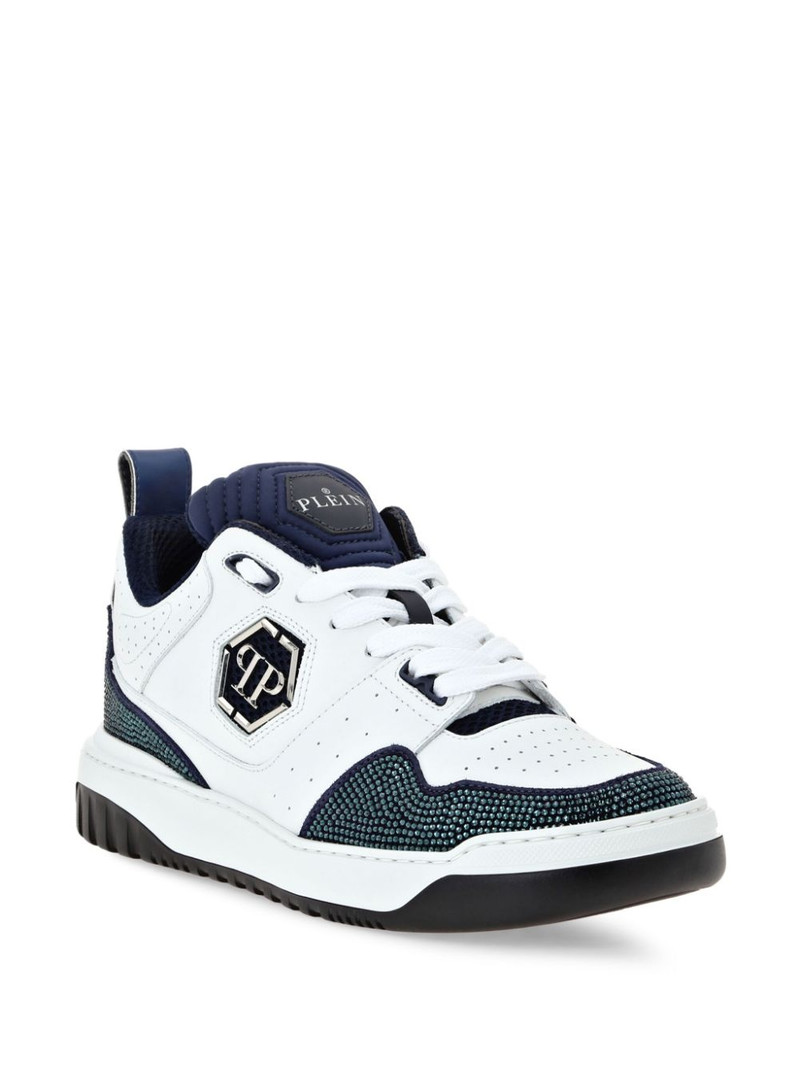 PHILIPP PLEIN Hexagon Crystal low-top sneakers outlook
