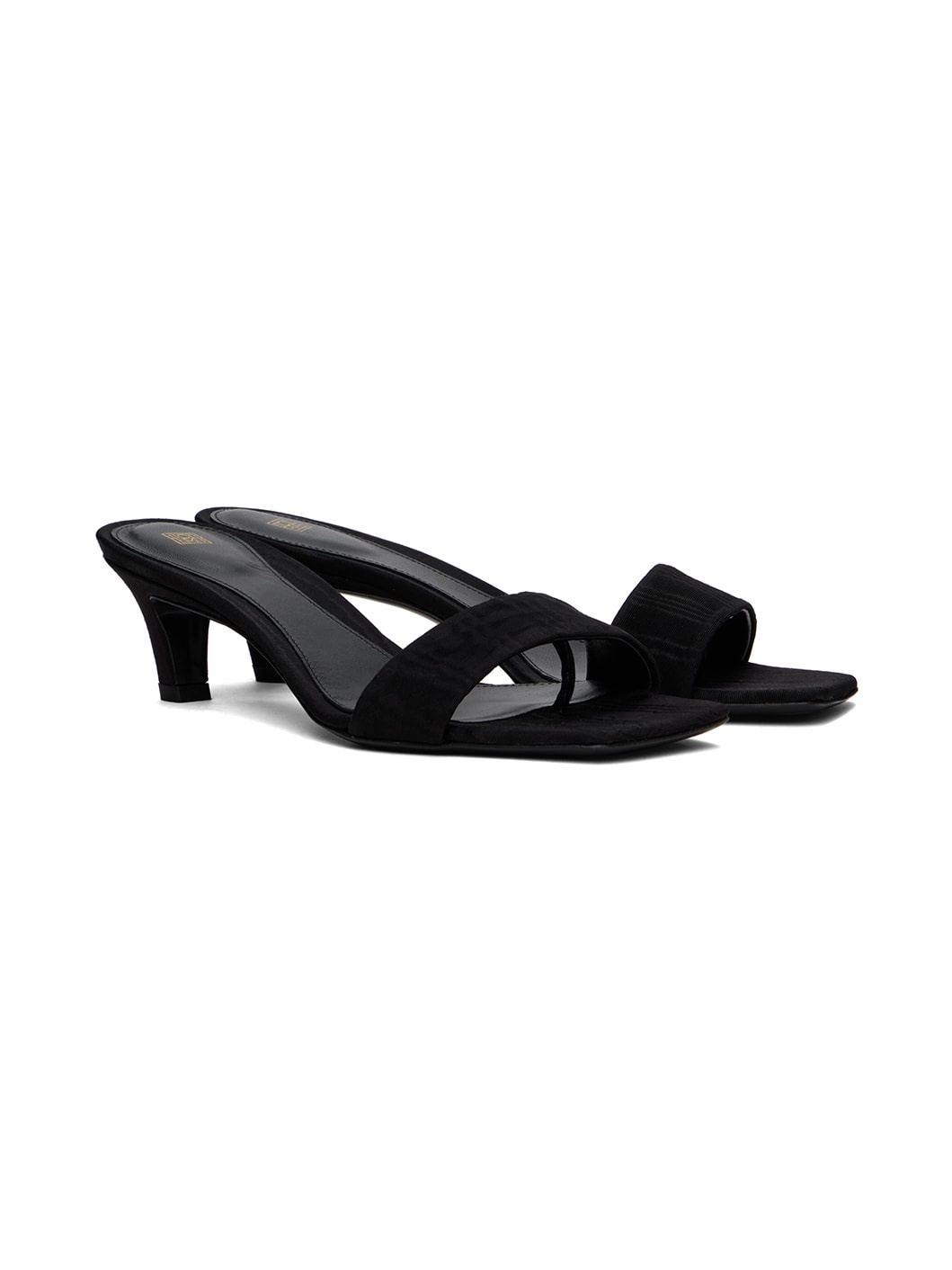 Black 'The Mule' Heeled Sandals - 4