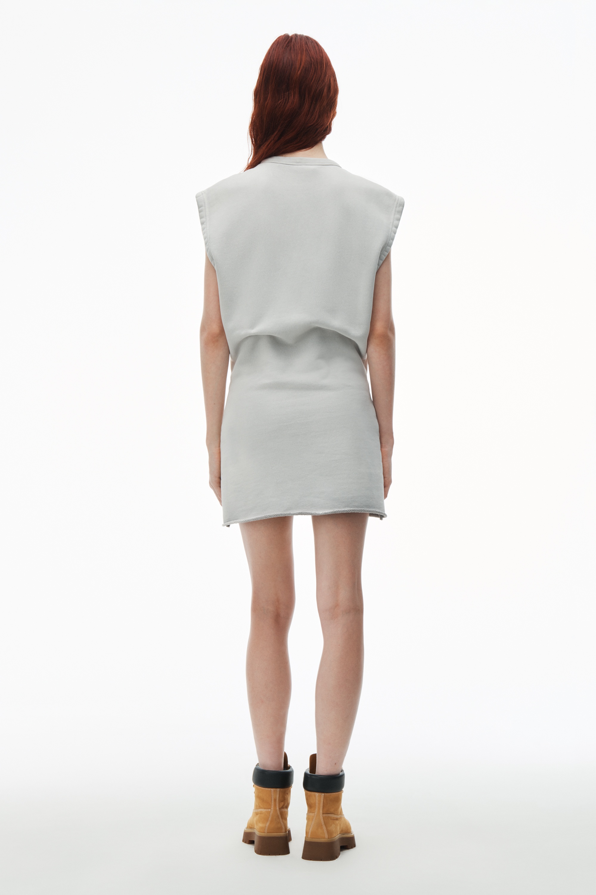 Tapered Minidress In Classic Terry - 5