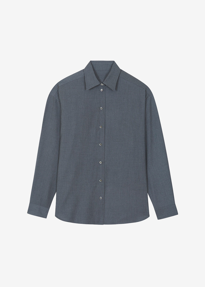 Gelso Shirt - Dark Grey Melange 11