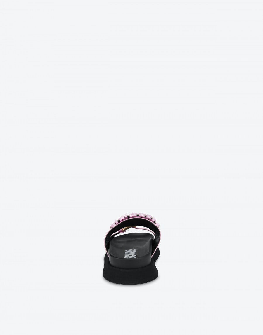 PATENT LEATHER SANDALS WITH BUCKLE - 3