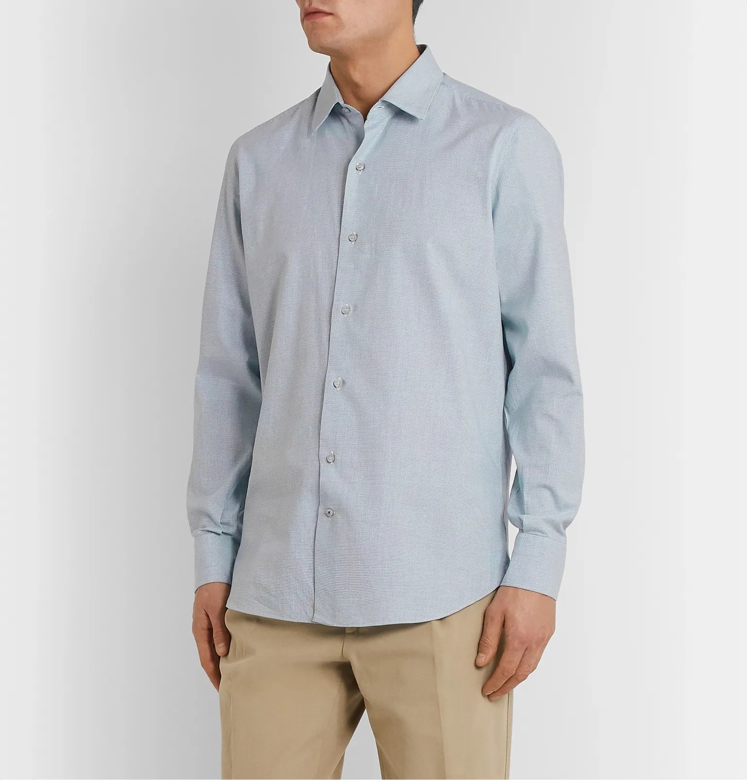 Puppytooth Brushed-Cotton Shirt - 4