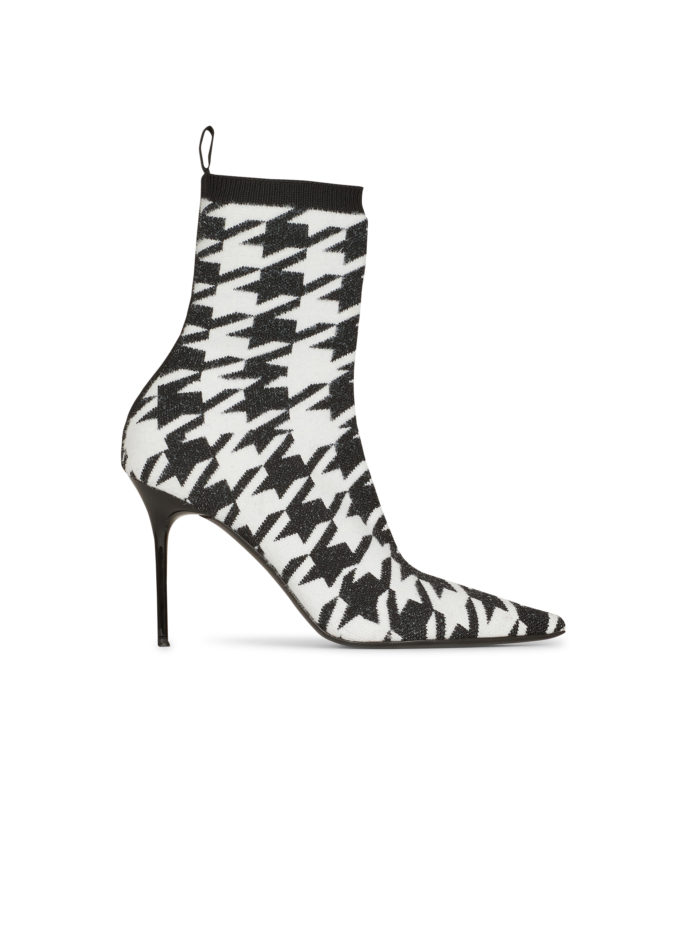 Bicolor stretch knit Skye ankle boots - 1