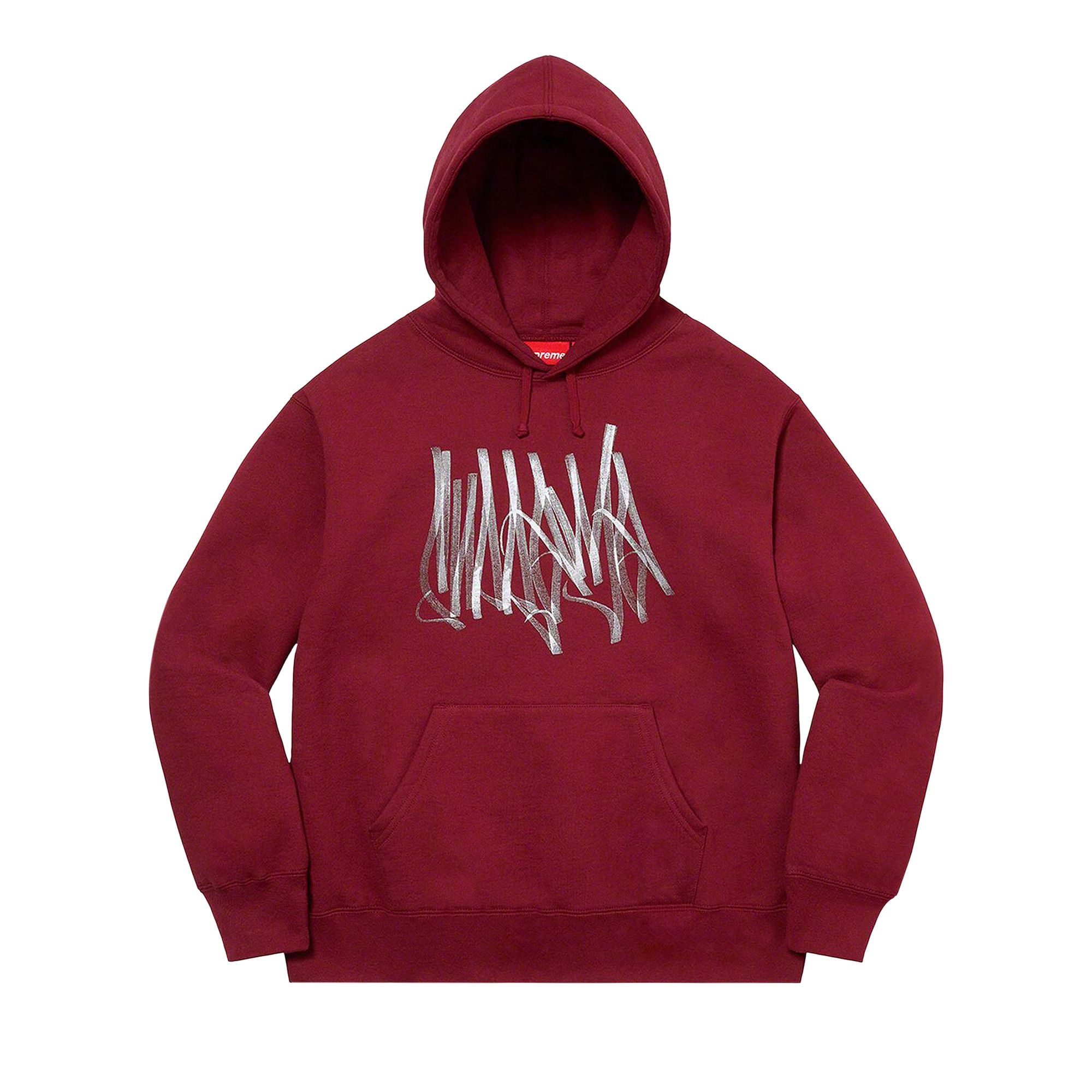 Supreme Tag Hooded Sweatshirt 'Cardinal' - 1