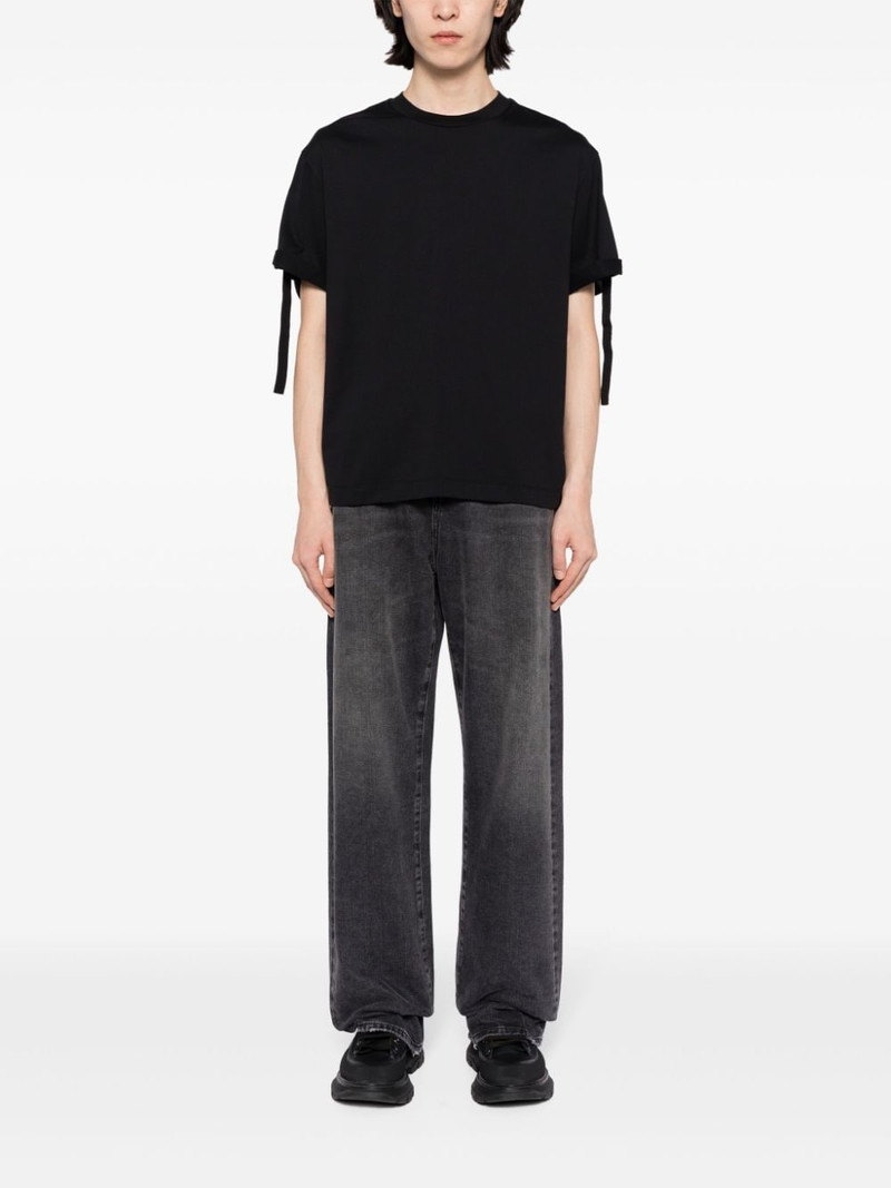 Neil Barrett buckle-strap cotton T-shirt outlook