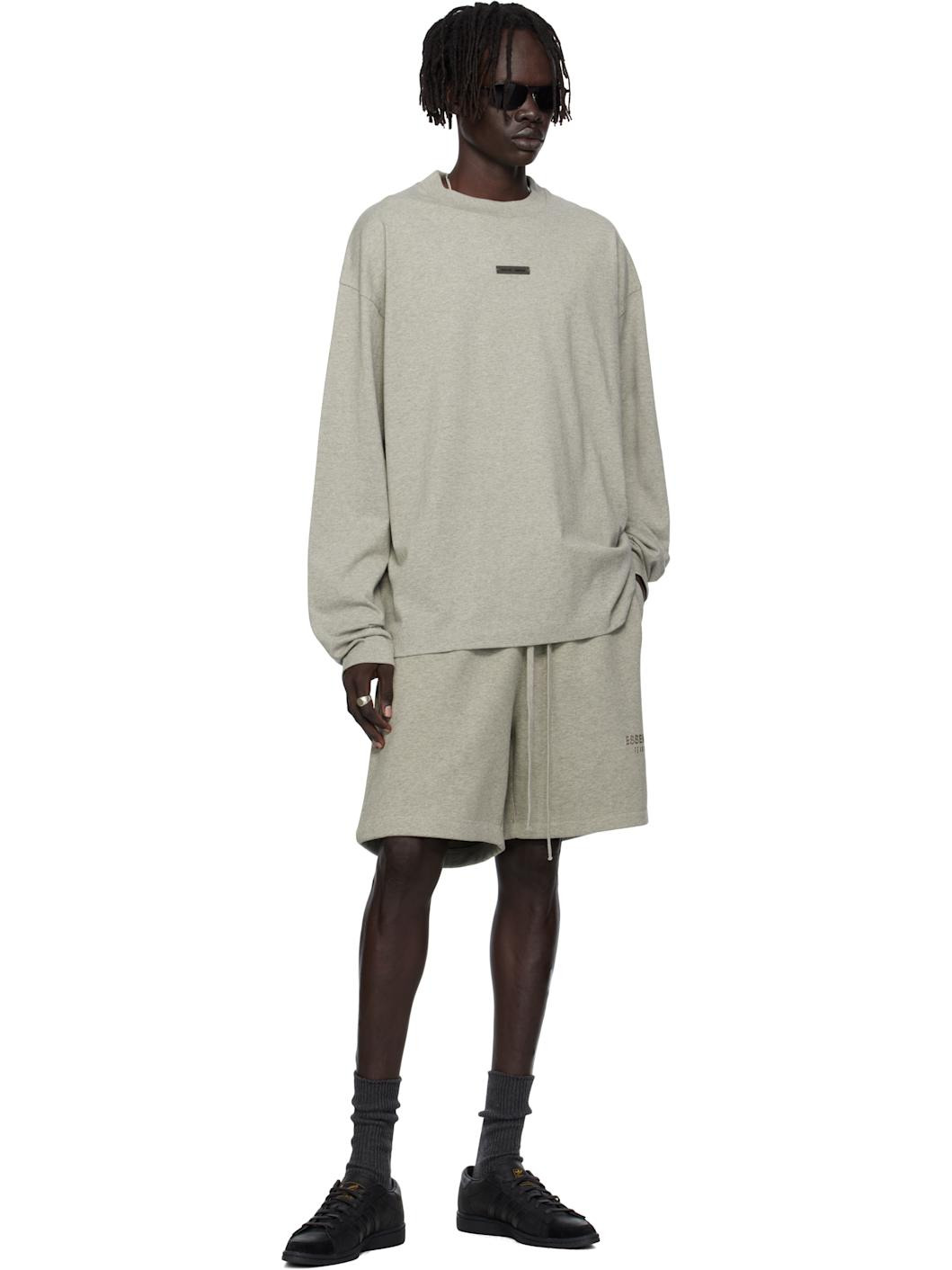 Gray Soccer Fleece Shorts - 4