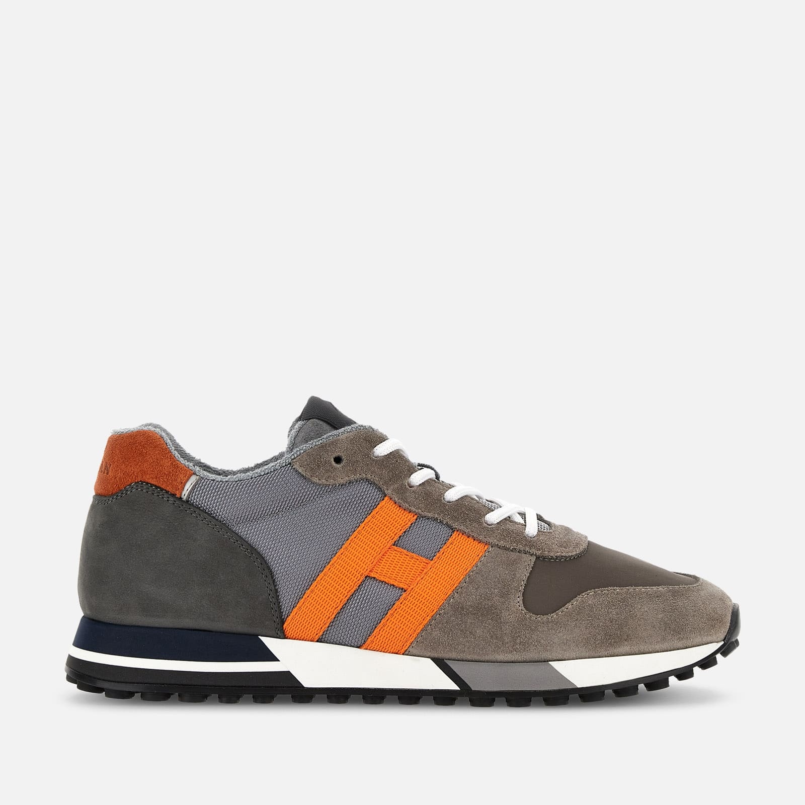Hogan Sneakers Grey Orange Hogan H383 Sneaker - Grey/Orange – EUROMODA main image 3