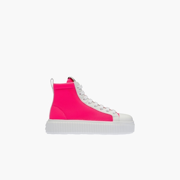 Mesh flatform high-top sneakers - 6