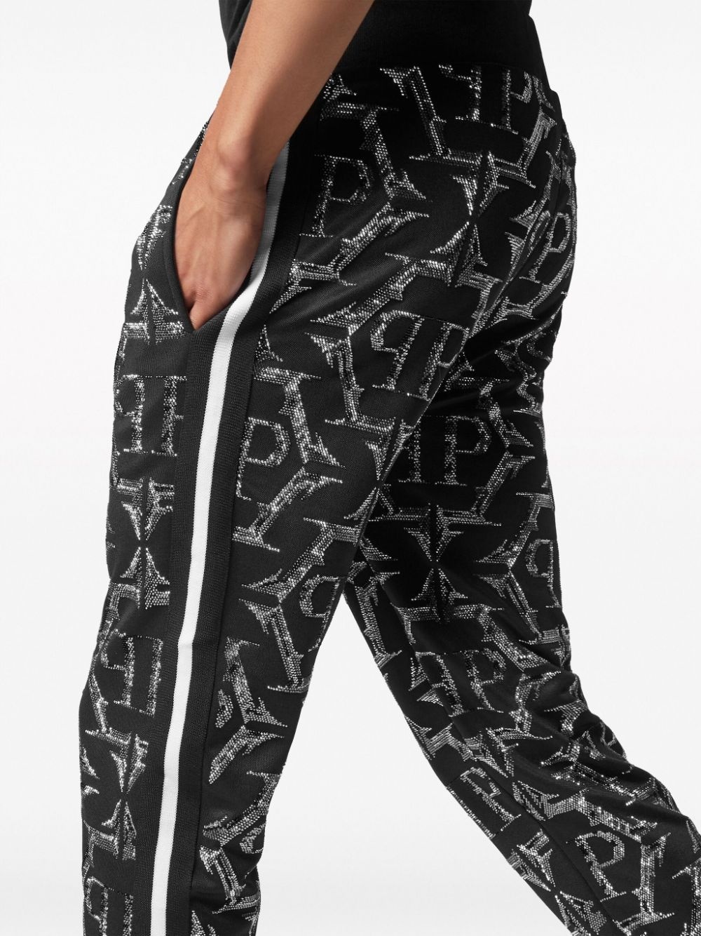 logo-print cotton track pants - 5
