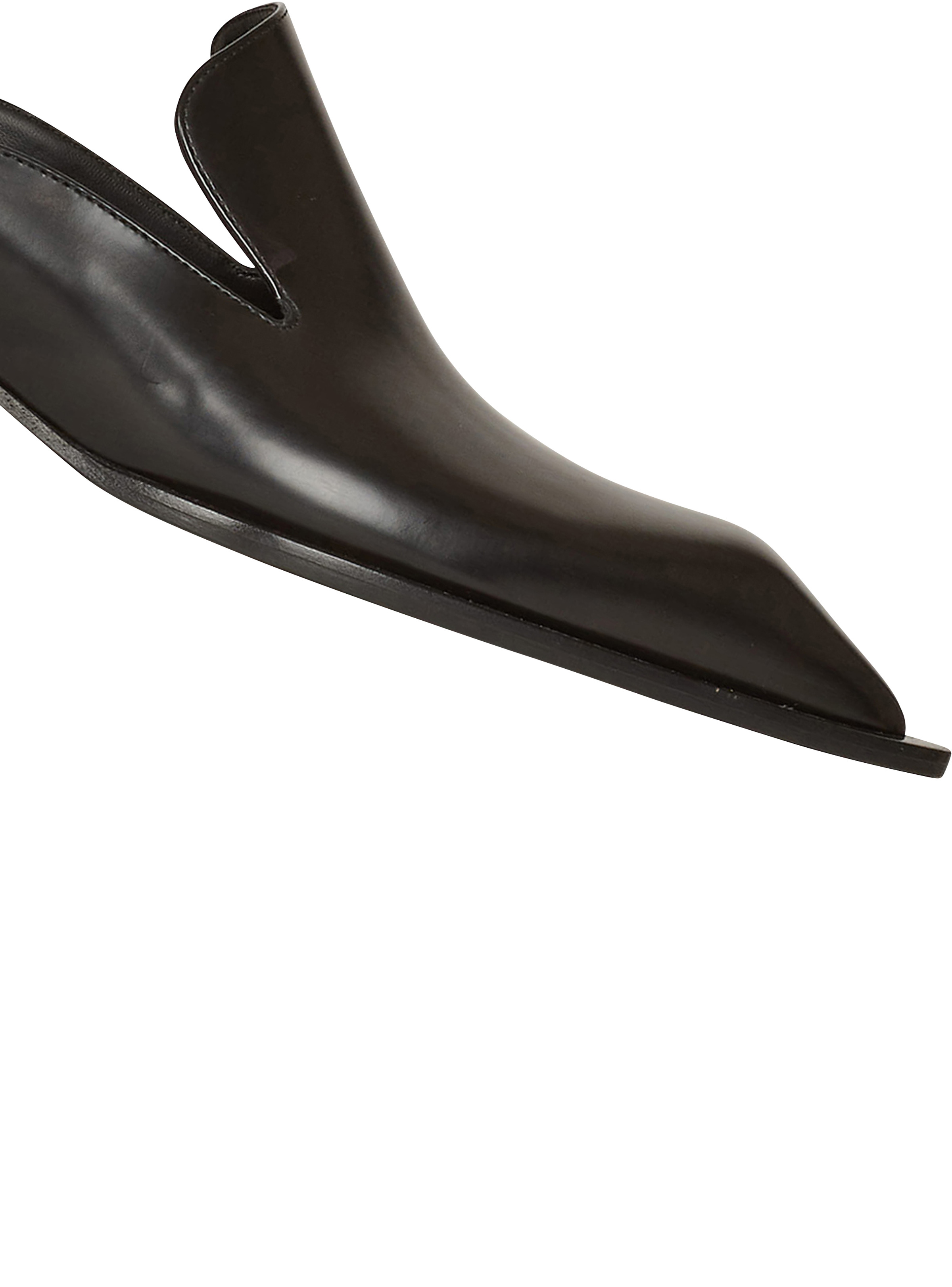 Shiny  leather Coin mule loafers - 5