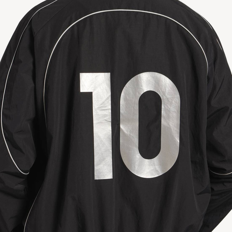 Men's Soccer Tracksuit Jacket in Black 6