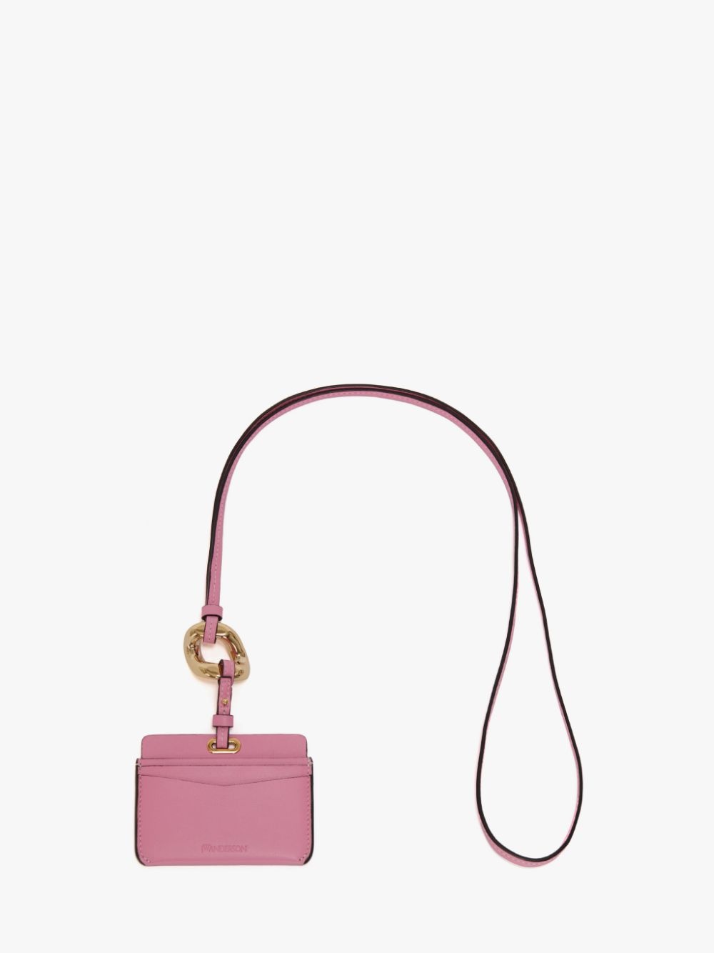 LEATHER CARDHOLDER WITH CHAIN LINK STRAP - 1