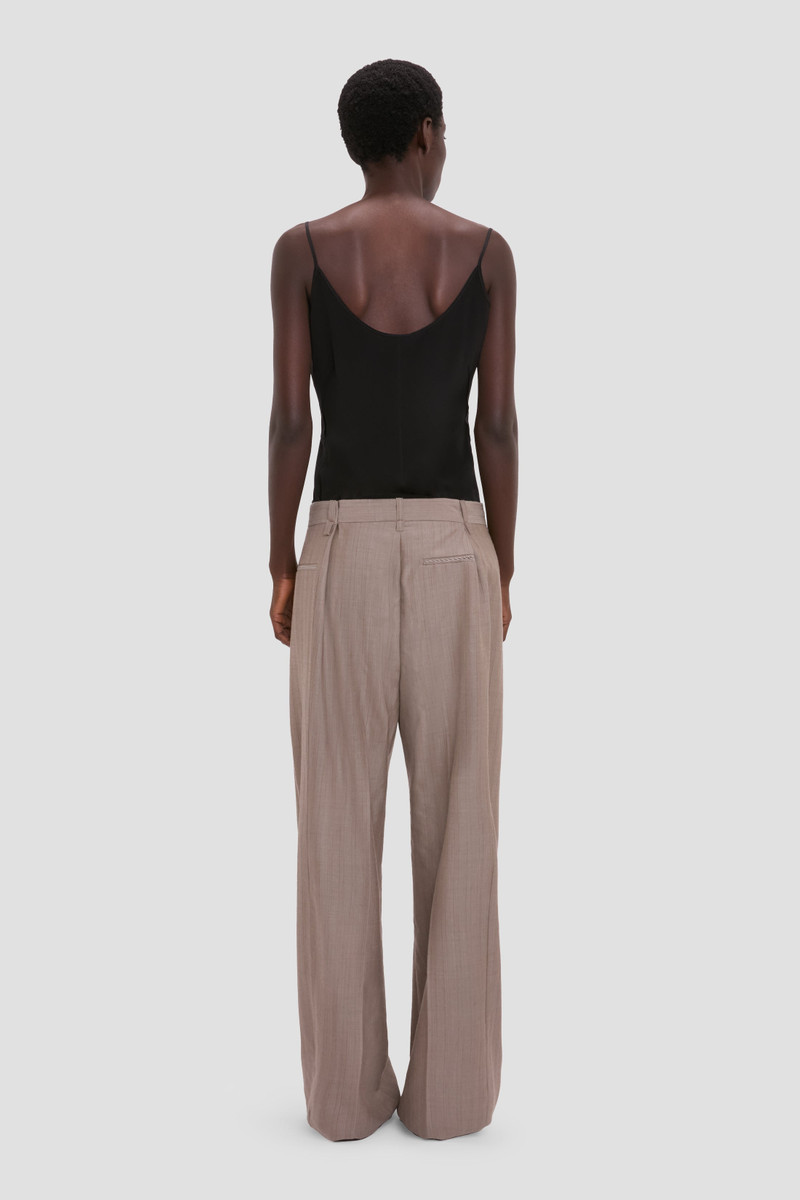 Pleated Waist Trouser In Limestone 4