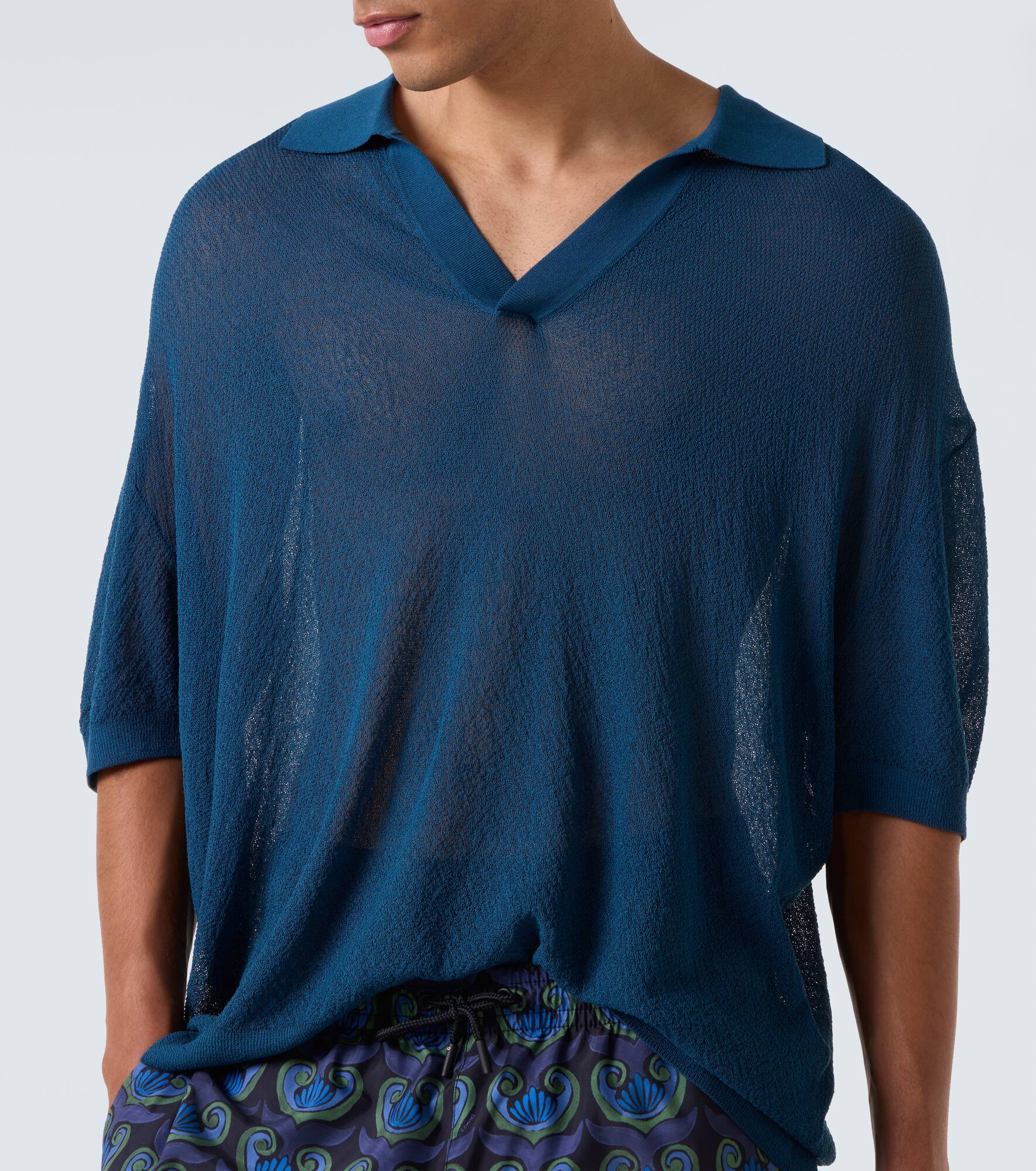 Knitted polo shirt - 5