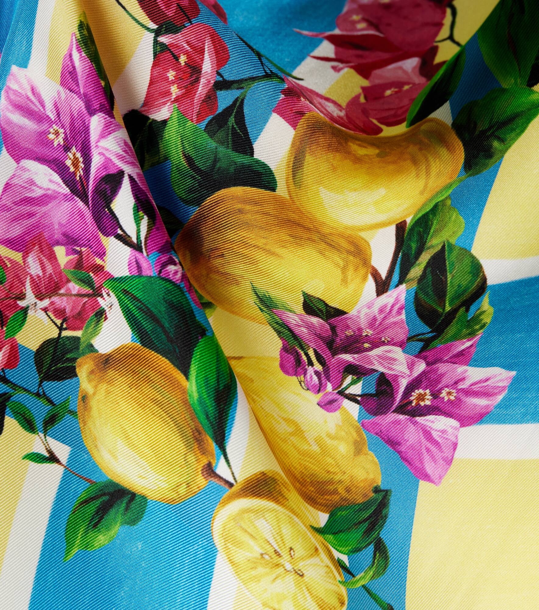 Printed silk twill scarf - 4