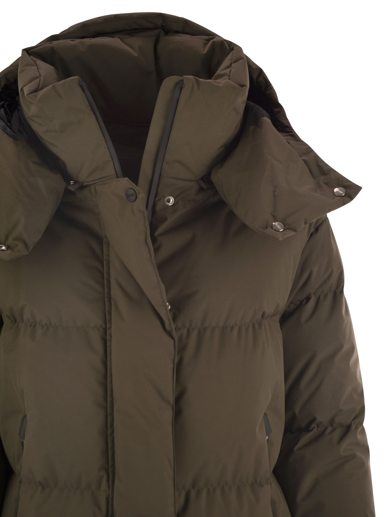 Herno Women Medium 2-Layer Hooded Down Jacket - 4