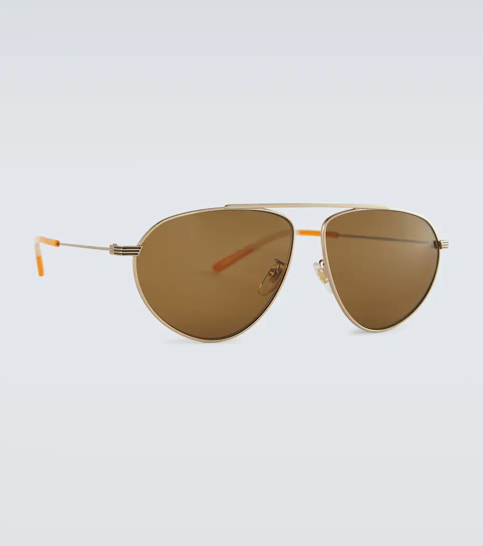 Metal frame aviator sunglasses - 4