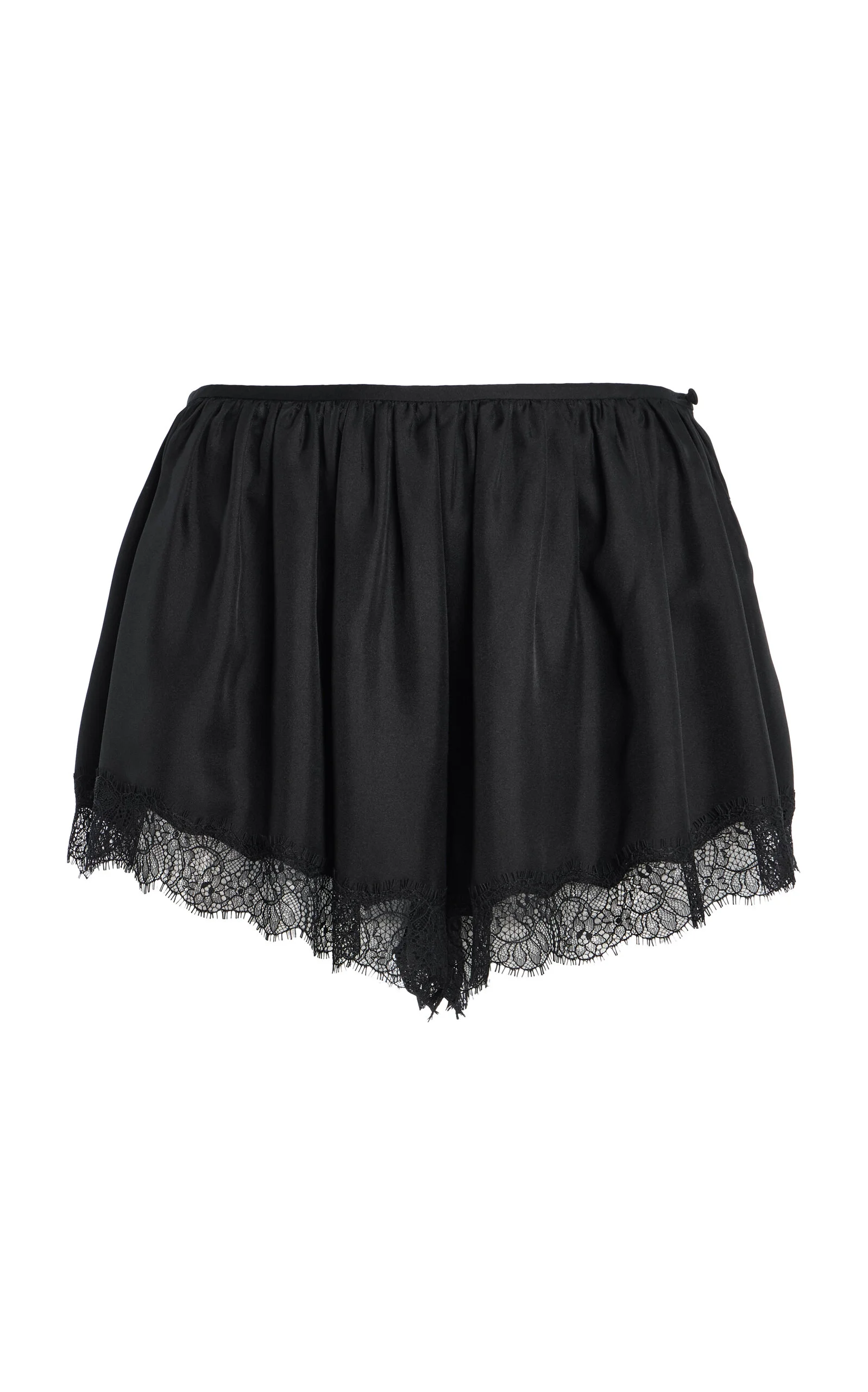 Georgina Silk Mini Shorts black - 1
