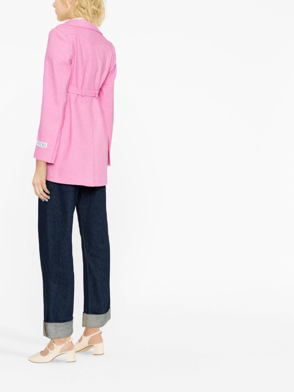 maxi pocket single-breasted coat - 3