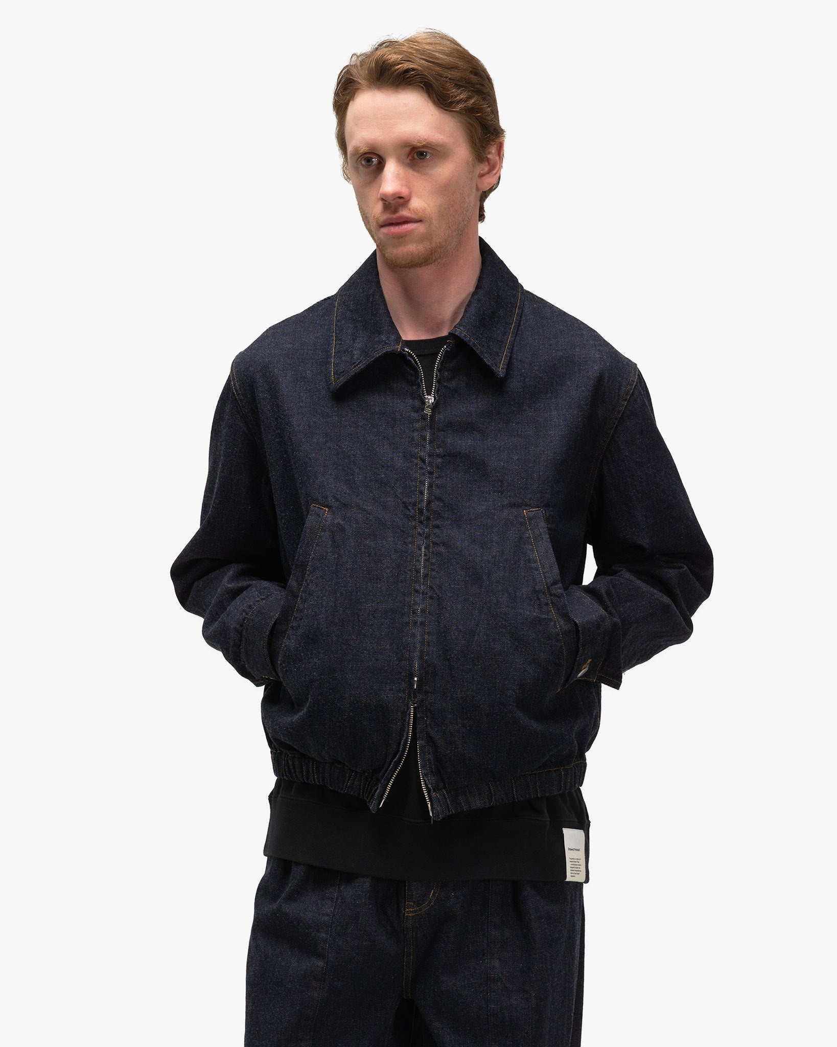 YOKE Denim Front Zip Blouson Indigo | REVERSIBLE