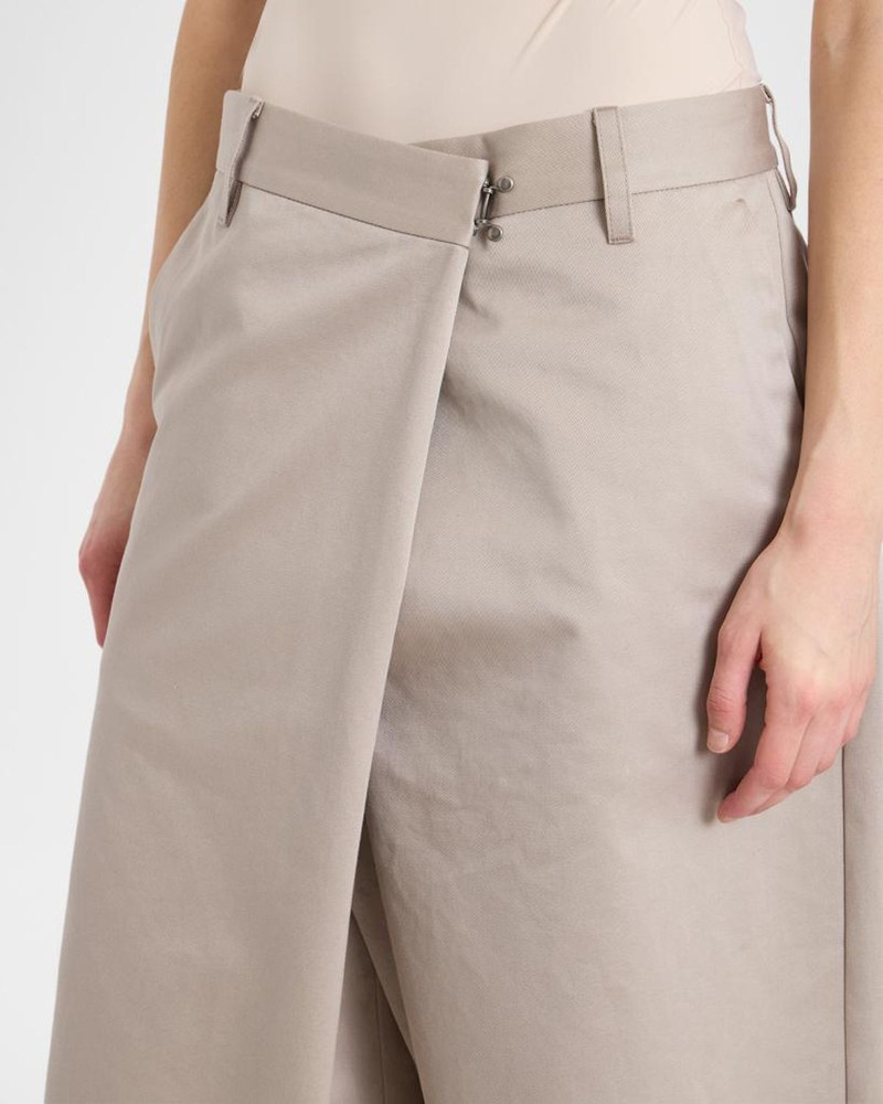 Cotton Wrap Culotte Shorts 5