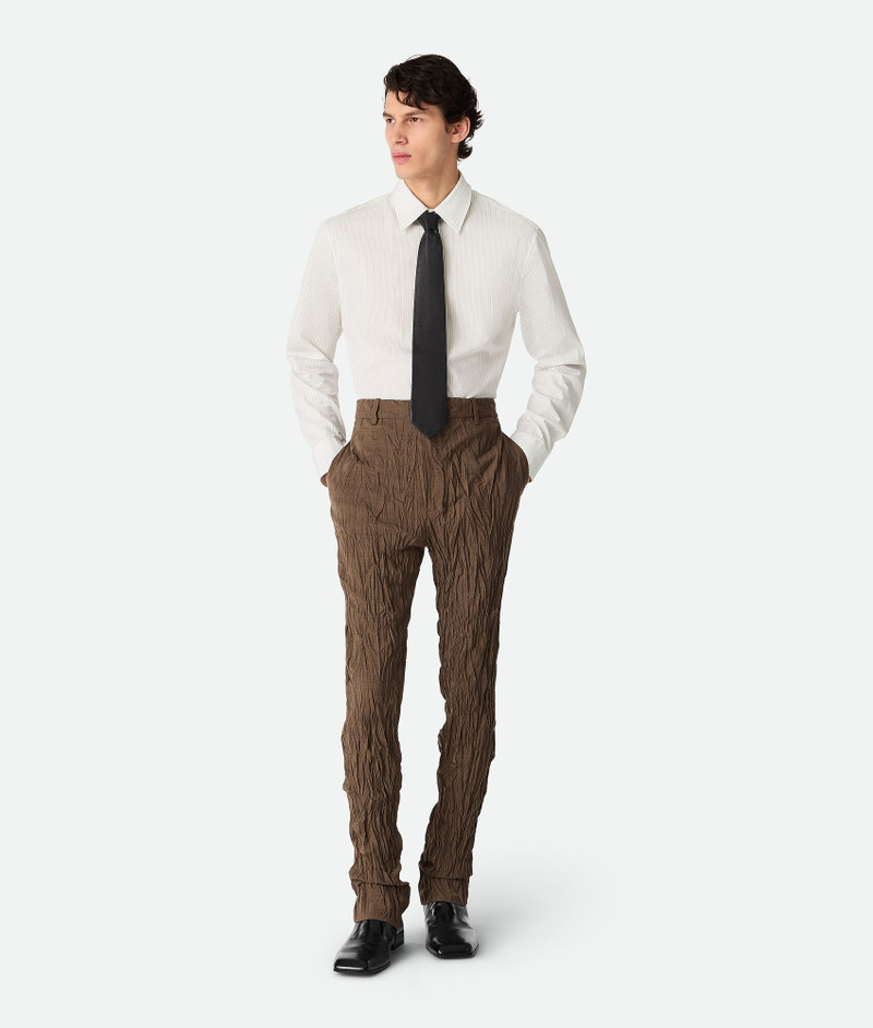 분쇄된 모직 슬림 Trousers 1