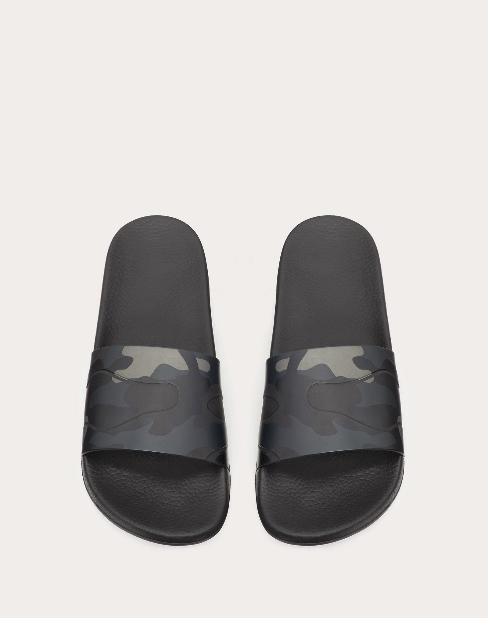 CAMOUFLAGE NOIR RUBBER SLIDER SANDAL - 4