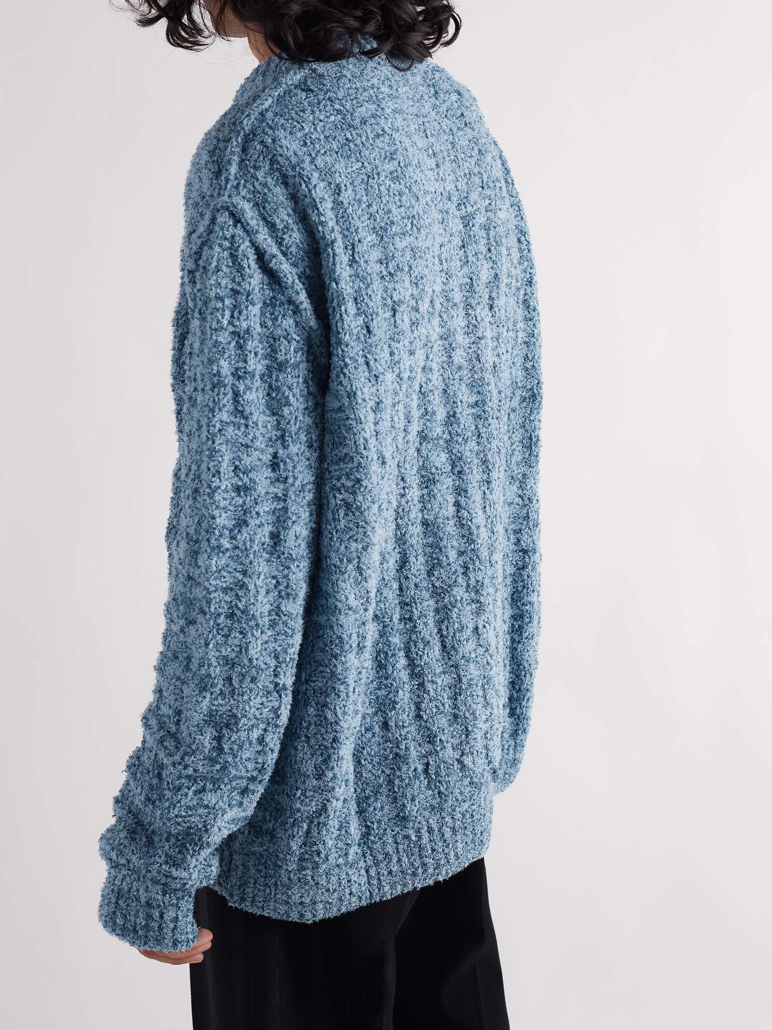 Cotton-Blend Bouclé Sweater - 4