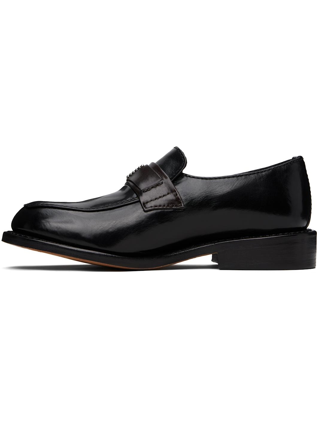 WORK SHOP Emporio Armani Black Sentiero Loafers - 3