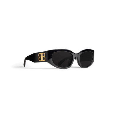 BALENCIAGA Women's Bossy Round Af Sunglasses  in Black outlook