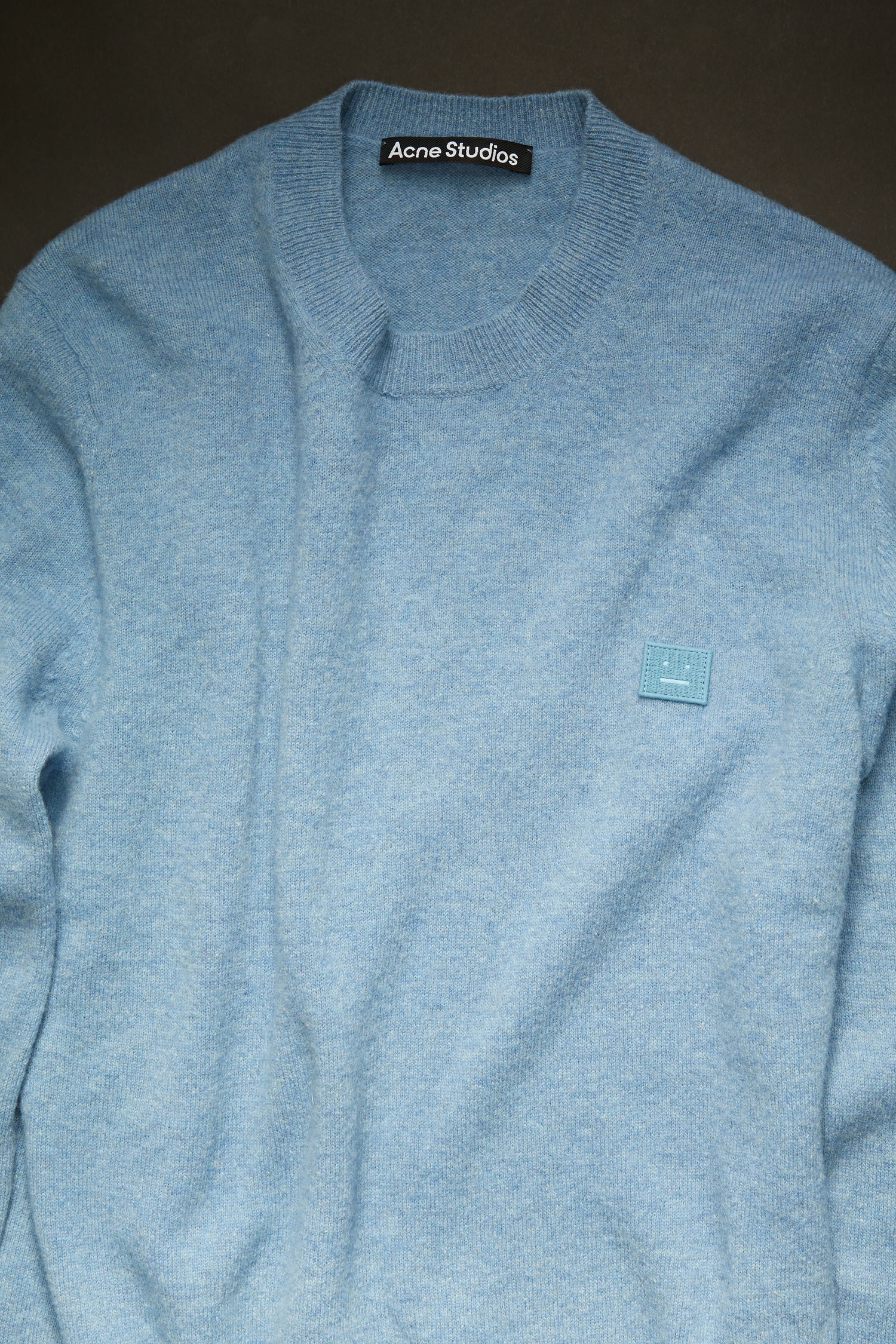 Crewneck wool sweater mineral blue - 4